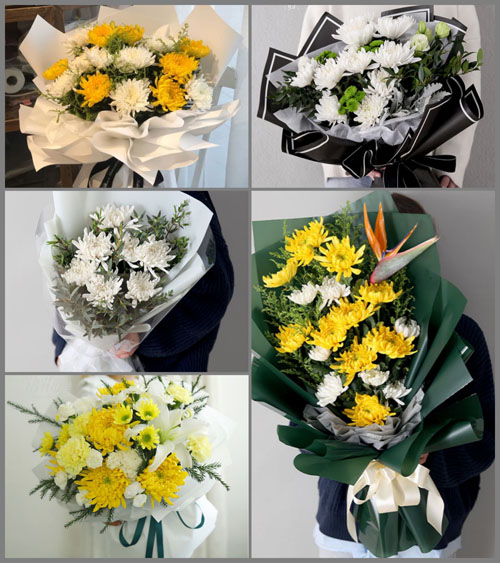 广东广州市番禺区石壁街道屏山一村白事花束代送